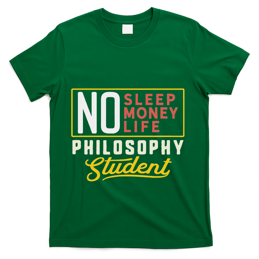 Funny Philosophy Major Studen Graduation Gift College T-Shirt - Green