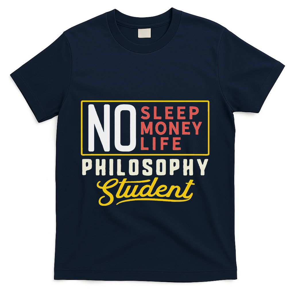 Funny Philosophy Major Studen Graduation Gift College T-Shirt - Navy