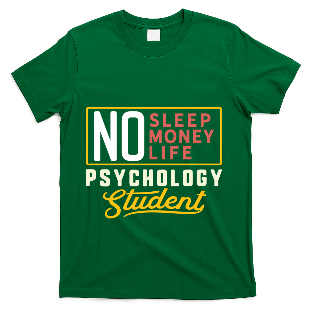 Funny Psychology Major Student Graduation Gift College T-Shirt - Green