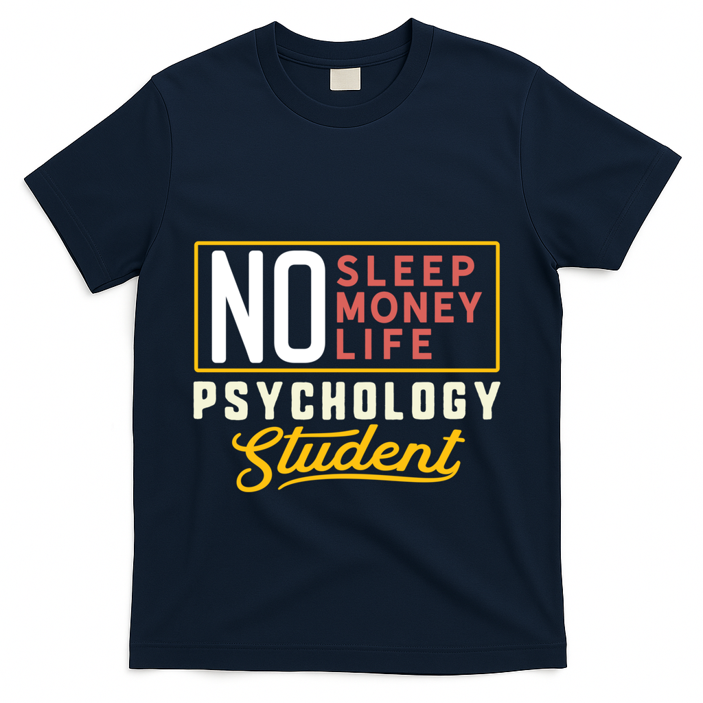 Funny Psychology Major Student Graduation Gift College T-Shirt - Navy