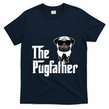 Funny Pug Owner The Pugfather Father Gift Dog Lovers Owner T-Shirt - Navy Blue