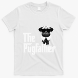 Funny Pug Owner The Pugfather Father Gift Dog Lovers Owner T-Shirt - White