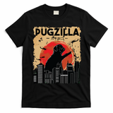 Funny Pug Pugzilla Funny Dog Pug T-Shirt - Black