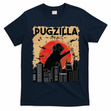 Funny Pug Pugzilla Funny Dog Pug T-Shirt - Navy Blue