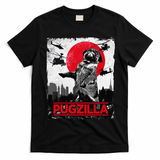 Funny Pugzilla Pug Dog T-Shirt - Black