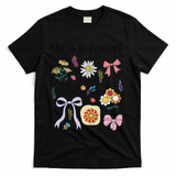Floral Preppy Teacher Teacher Life Happy Last Day Of School T-Shirt - Black