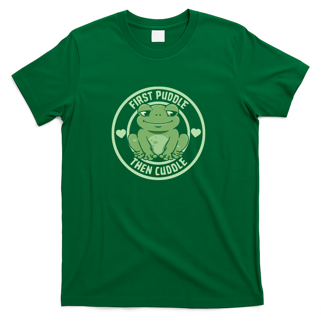 First Puddle Then Cuddle Frog by Tobe Fonseca - Green