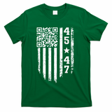Funny Qr President Trump 4547 Trump Dancing Code T-Shirt - Green