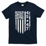 Funny Qr President Trump 4547 Trump Dancing Code T-Shirt - Navy