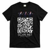 Funny Qr Scan Me President Qr Trump Dancing Hat Christmas T-Shirt - Black