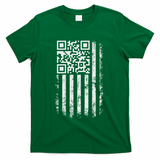 Funny Qr Scan Me President Trump 4547 Trump Dancing Code T-Shirt - Green