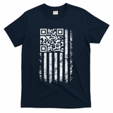 Funny Qr Scan Me President Trump 4547 Trump Dancing Code T-Shirt - Navy