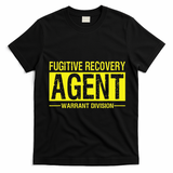 Fugitive Recovery Bail Agent Halloween Costume T-Shirt - Black