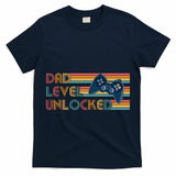 Funny Retro Dad Level Unlocked Gamer T-Shirt