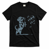 Funny Retro Dachshund Wiener Dog Blowing Bubbles Doxie Mom T-Shirt - Black