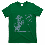 Funny Retro Dachshund Wiener Dog Blowing Bubbles Doxie Mom T-Shirt - Irish Green
