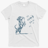 Funny Retro Dachshund Wiener Dog Blowing Bubbles Doxie Mom T-Shirt - White