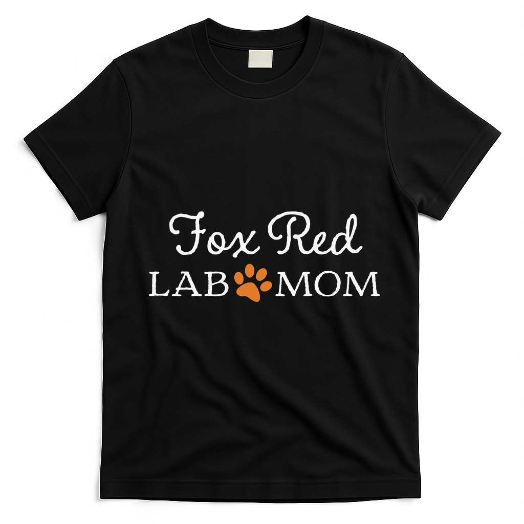 Fox Red Lab Mom Labrador Retriever T-Shirt - Black