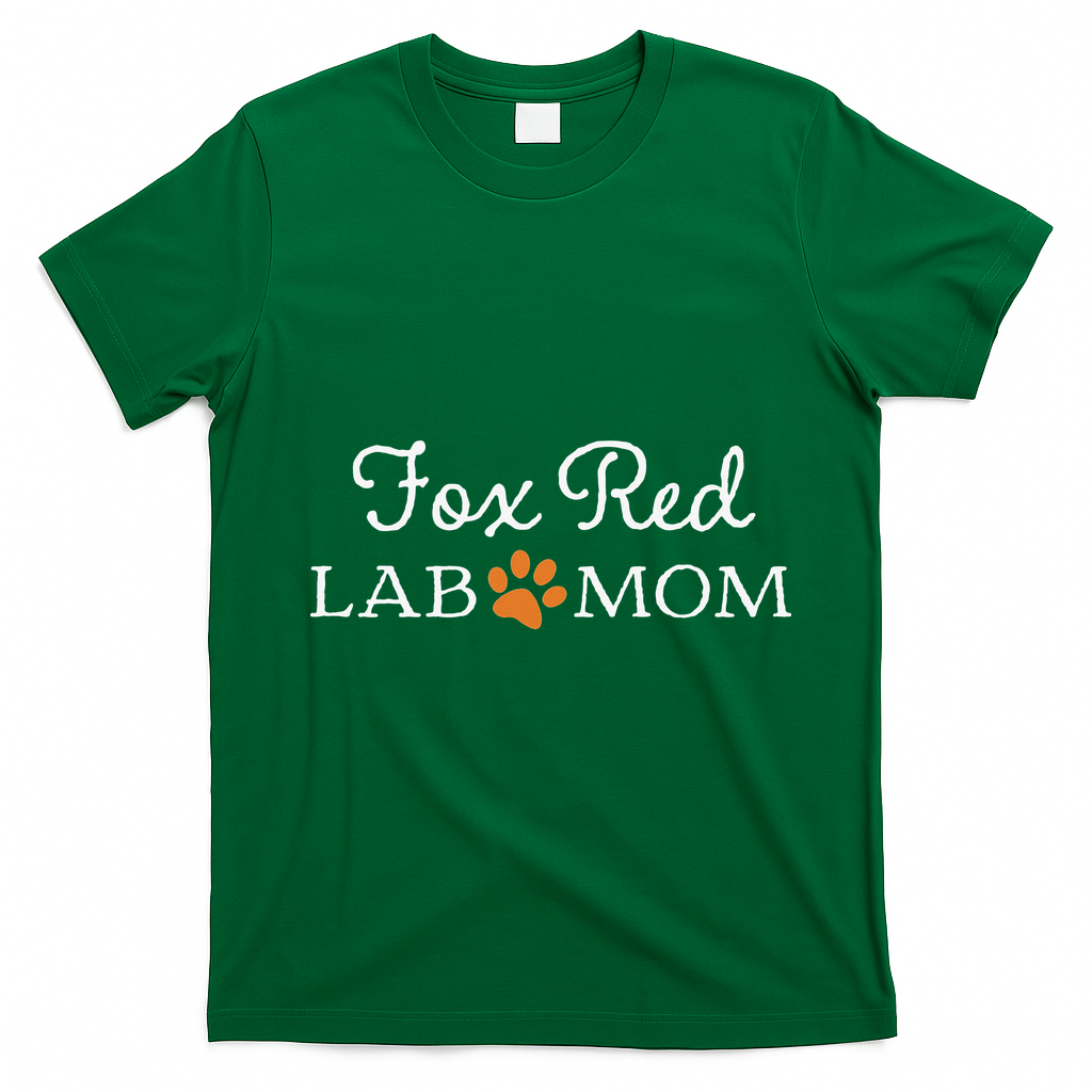 Fox Red Lab Mom Labrador Retriever T-Shirt - Irish Green