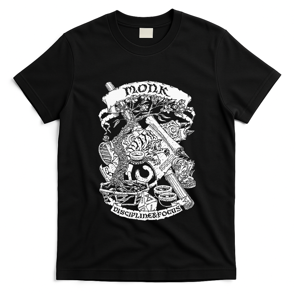 Fantasy Role Playing Game Monk T-Shirt