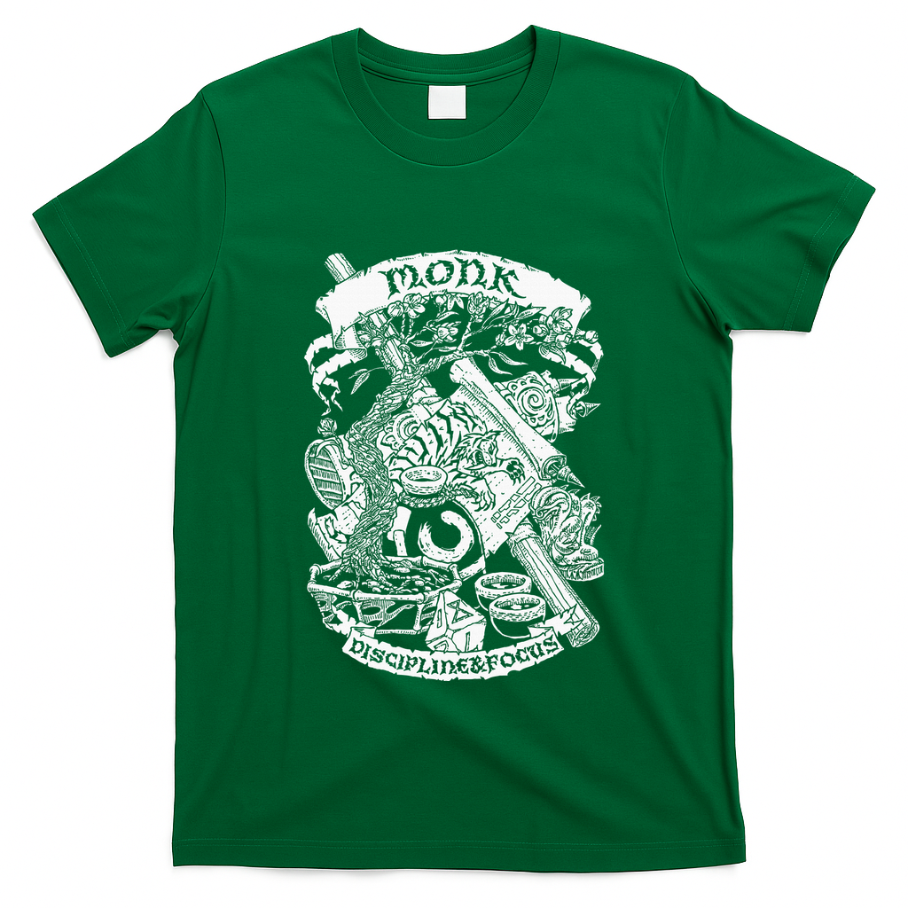 Fantasy Role Playing Game Monk T-Shirt