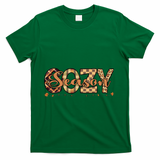 Fall Season Cozy Vibes Vintage Cute Winter Quote T-Shirt - Green