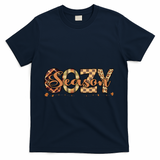 Fall Season Cozy Vibes Vintage Cute Winter Quote T-Shirt - Navy