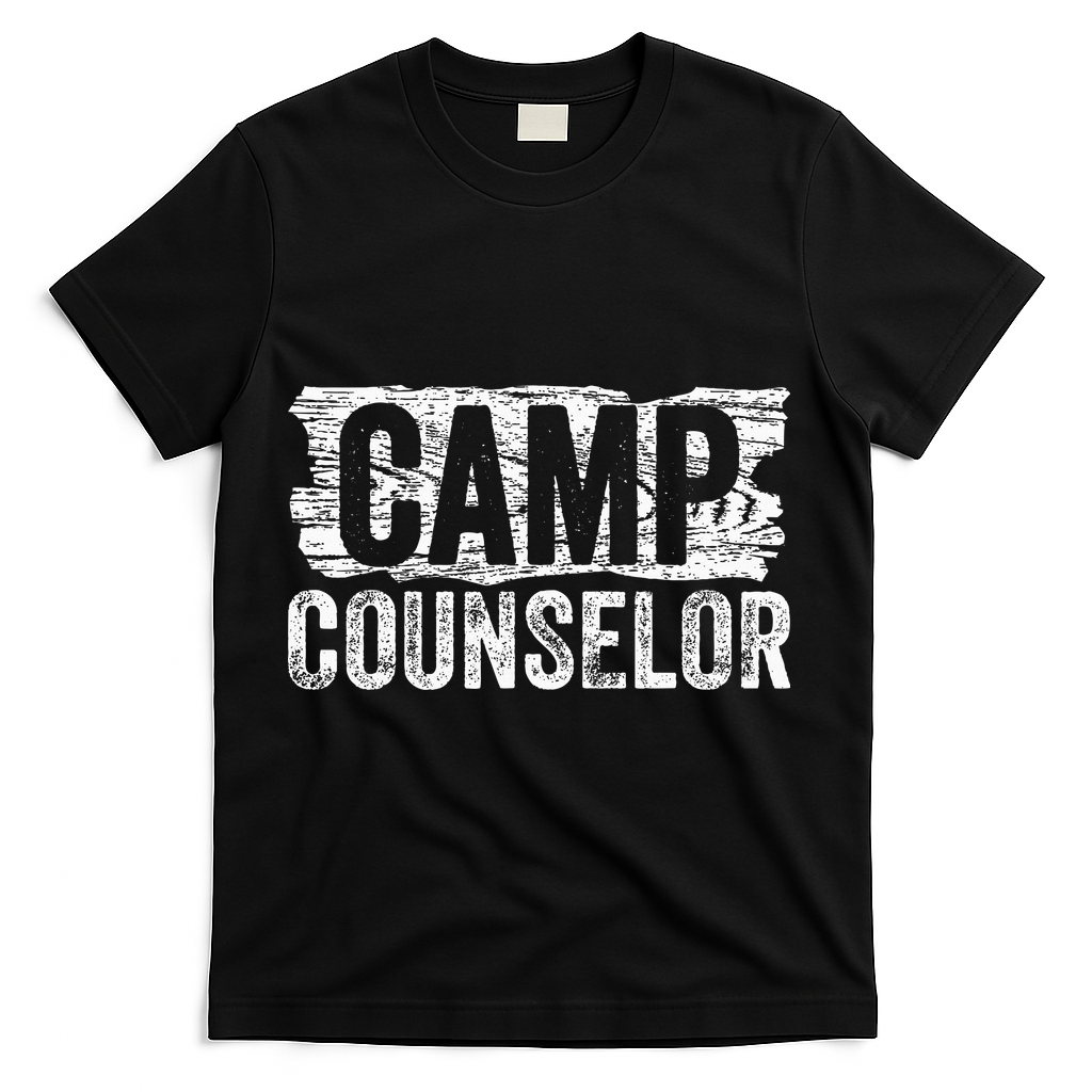 Funny Summer Camp Counselor Staff Director Teacher T-Shirt - Black