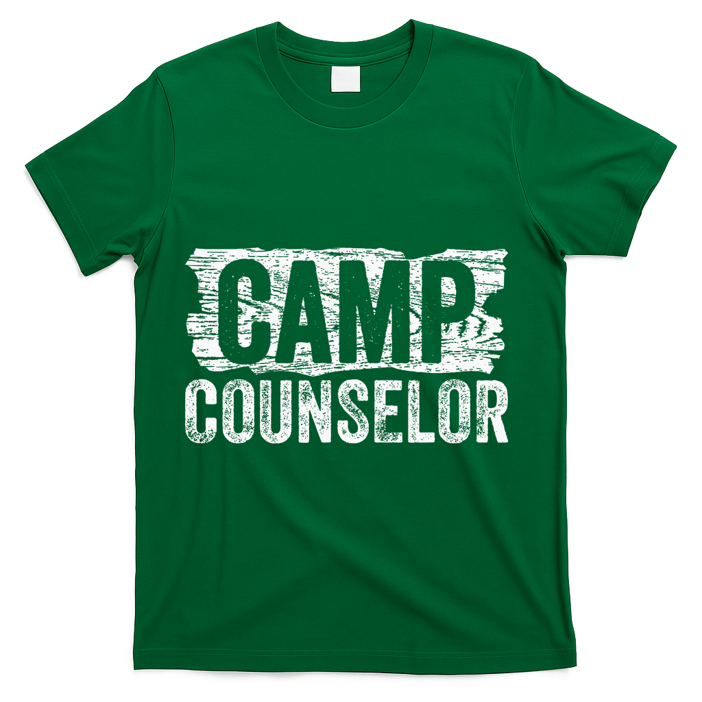Funny Summer Camp Counselor Staff Director Teacher T-Shirt - Green