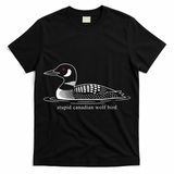 Funny Stupid Canadian Wolf Bird T-Shirt