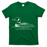 Funny Stupid Canadian Wolf Bird T-Shirt