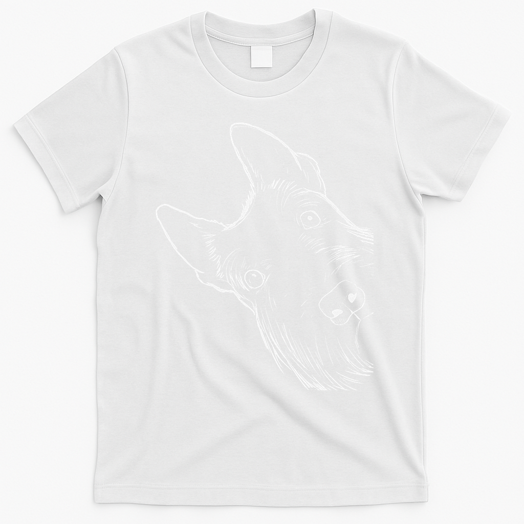 Funny Scottie Dog Scottish Terrier T-Shirt - White