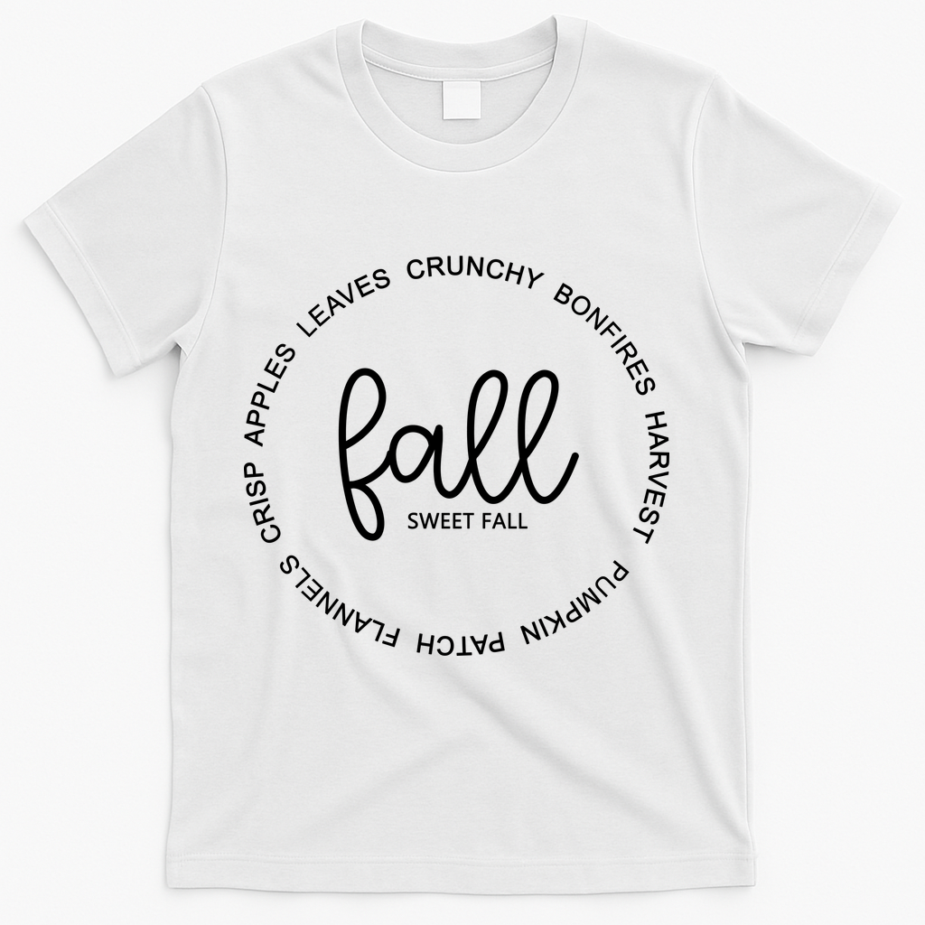 Fall Sweet Fall Festive T-Shirt - White