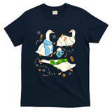Festive Silly Geese - Navy