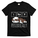 Funny Science I NAP Periodic Table Meme Meh Shih Tzu Dog T-Shirt - Black