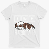 Funny Science I NAP Periodic Table Meme Meh Shih Tzu Dog T-Shirt - White