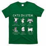 Funny Science Meme Cats In Stem Scientist Nerd Cat Lover T-Shirt
