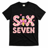 Funny Six Seven 6-7 Meme 67 Teacher  T-Shirt - Black