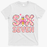 Funny Six Seven 6-7 Meme 67 Teacher  T-Shirt - White