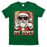 Funny Six Seven Meme Christmas Cool Santa Saying  T-Shirt - Irish Green
