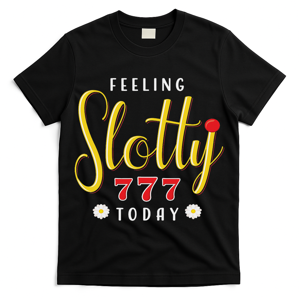 Feeling Slotty Today Women Slot Machine Casino Gambling T-Shirt