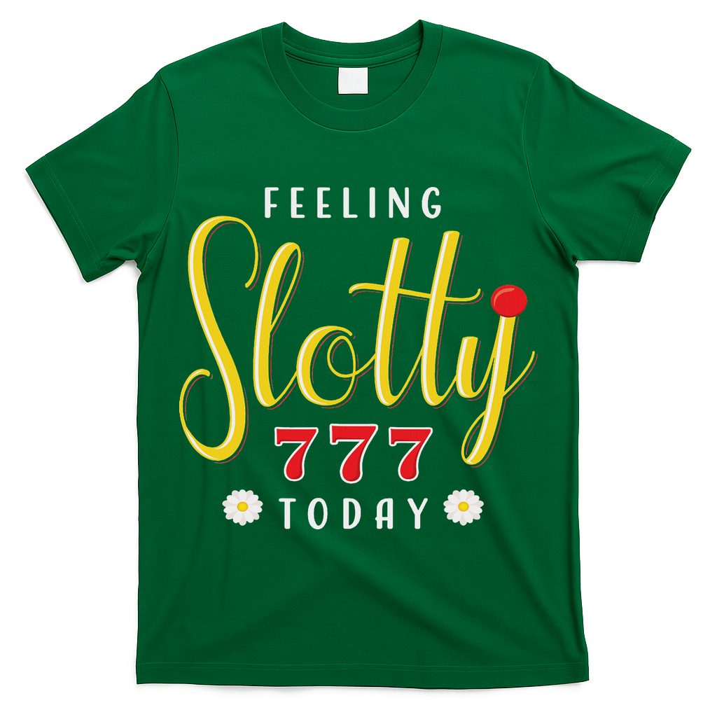 Feeling Slotty Today Women Slot Machine Casino Gambling T-Shirt