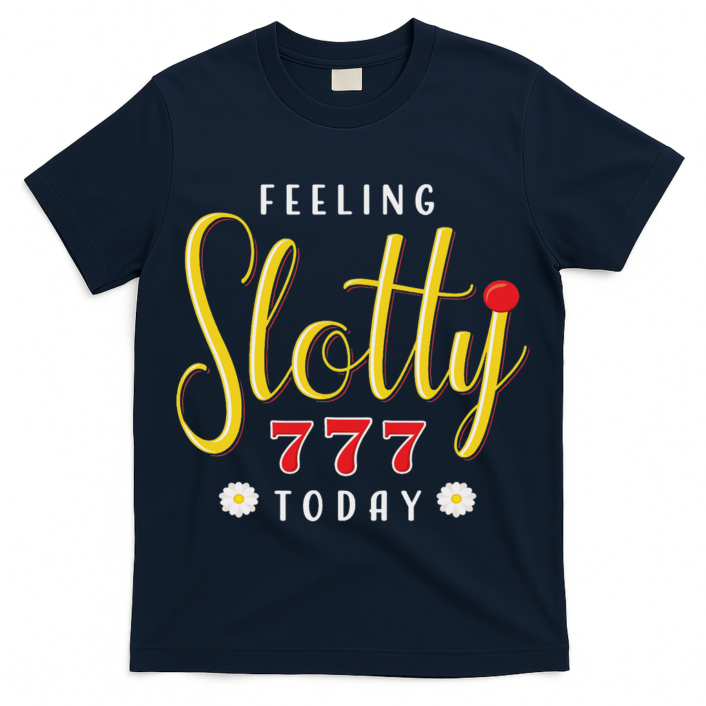 Feeling Slotty Today Women Slot Machine Casino Gambling T-Shirt