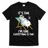 Funny Summer Vacation Gnomies Gnomes For Christmas In July T-Shirt - Black