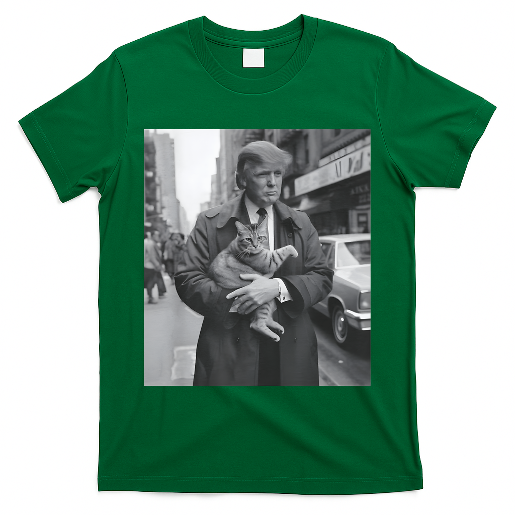 Funny Trump And Cat Funny Political T-Shirt