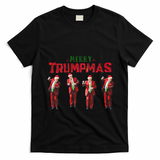 Funny Trump Dance Santa Claus Merry Trumpmas Christmas T-Shirt - Black