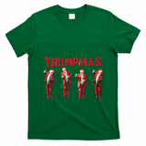 Funny Trump Dance Santa Claus Merry Trumpmas Christmas T-Shirt - Irish Green