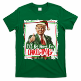Funny Trump Daddys Home Christmas Again 2024 2028 T-Shirt - Irish Green