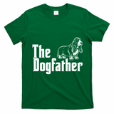Funny The Dogfather Bassett Hound Lover T-Shirt - Irish Green