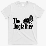 Funny The Dogfather Bassett Hound Lover T-Shirt - White